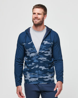 Camo Tech Hoodie Blue Nights