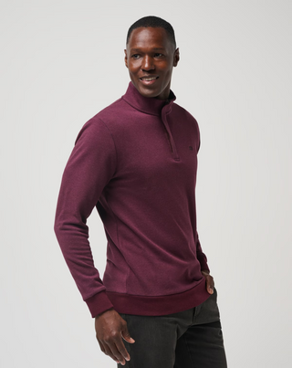 Cloud Quarter Zip 2.0 Heather Dark Red