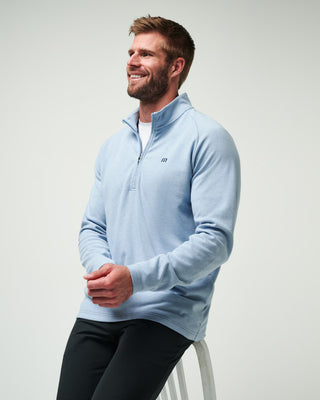 Quarter Zip Light Blue Jacket