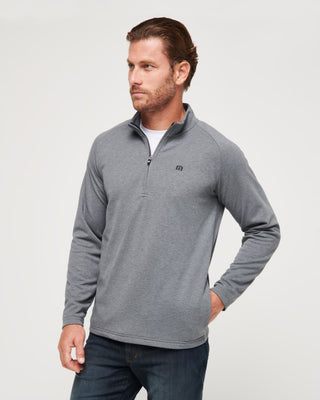 Upgraded Quarter Zip Dark Grey