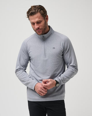 Upgraded Quarter Zip Heather Grey