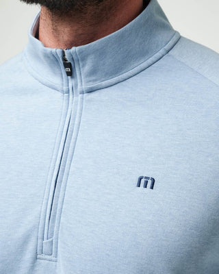 Upgraded Quarter Zip Jacket Light Blue